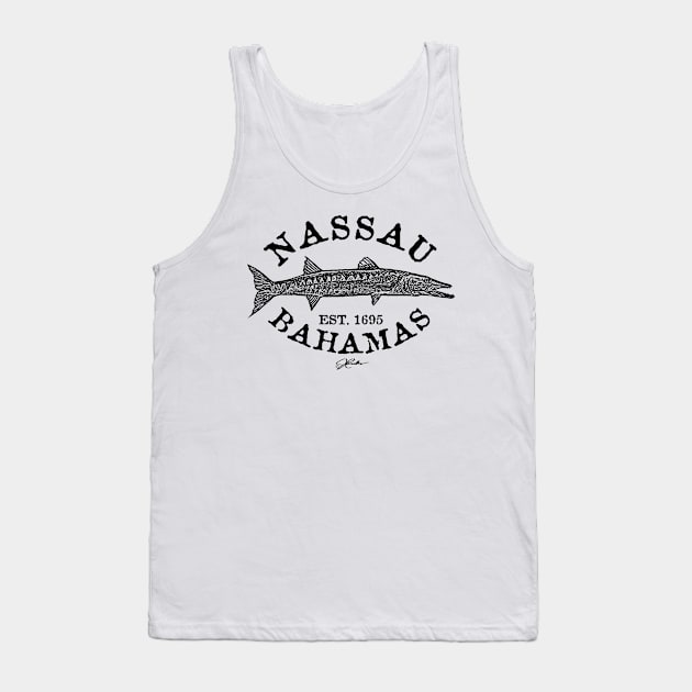 Nassau, Bahamas, Great Barracuda Tank Top by jcombs